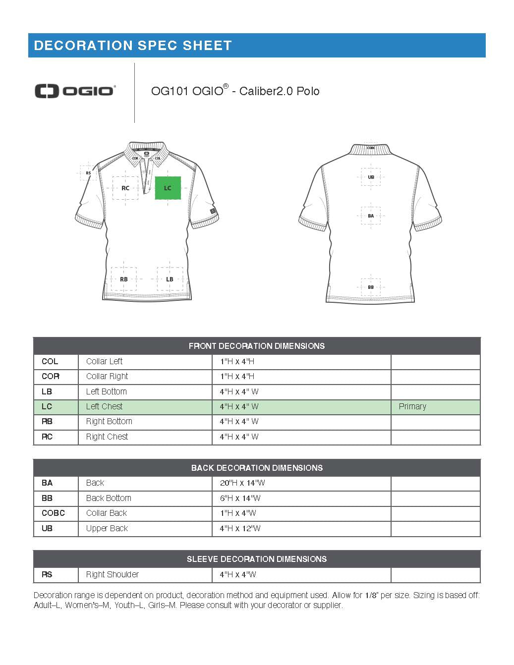 Men's OGIO Caliber 2.0 Polo