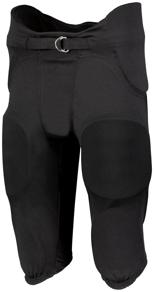 Russell F25PFW Youth Integrated 7-Piece Pad Football Pant - Black