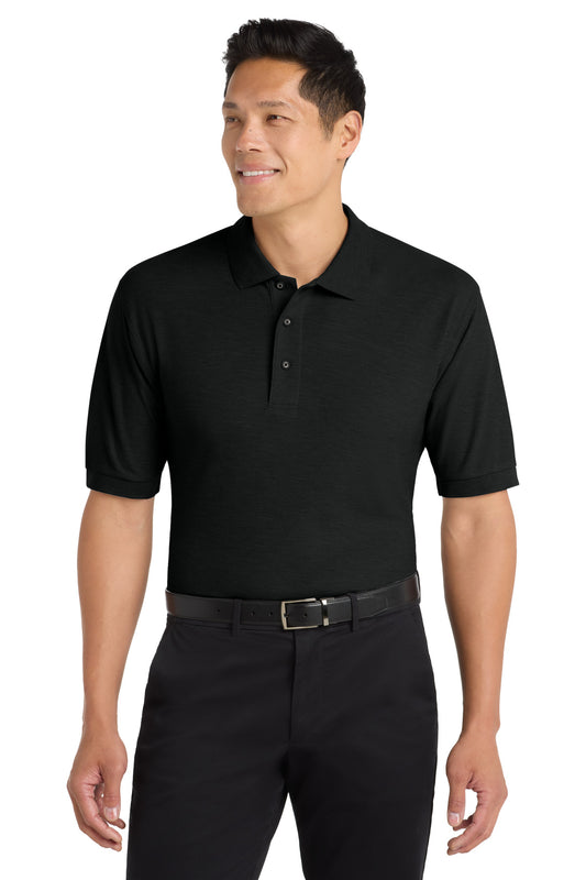 Port Authority K500 Silk Touch Polo - Black
