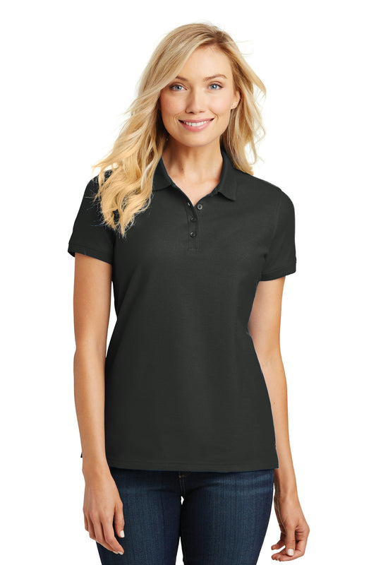 Port Authority L100 Ladies Core Classic Pique Polo - Deep Black