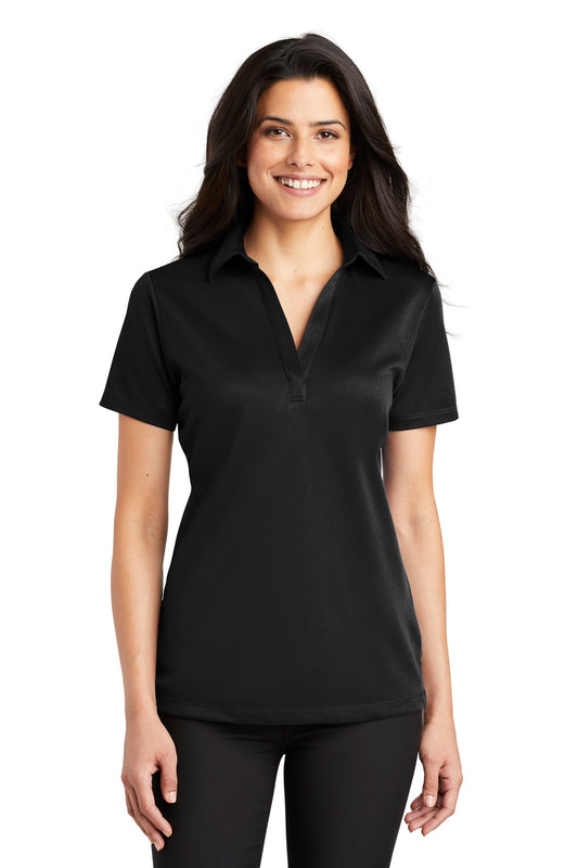 Port Authority L540 Ladies Silk Touch Performance Polo - Black