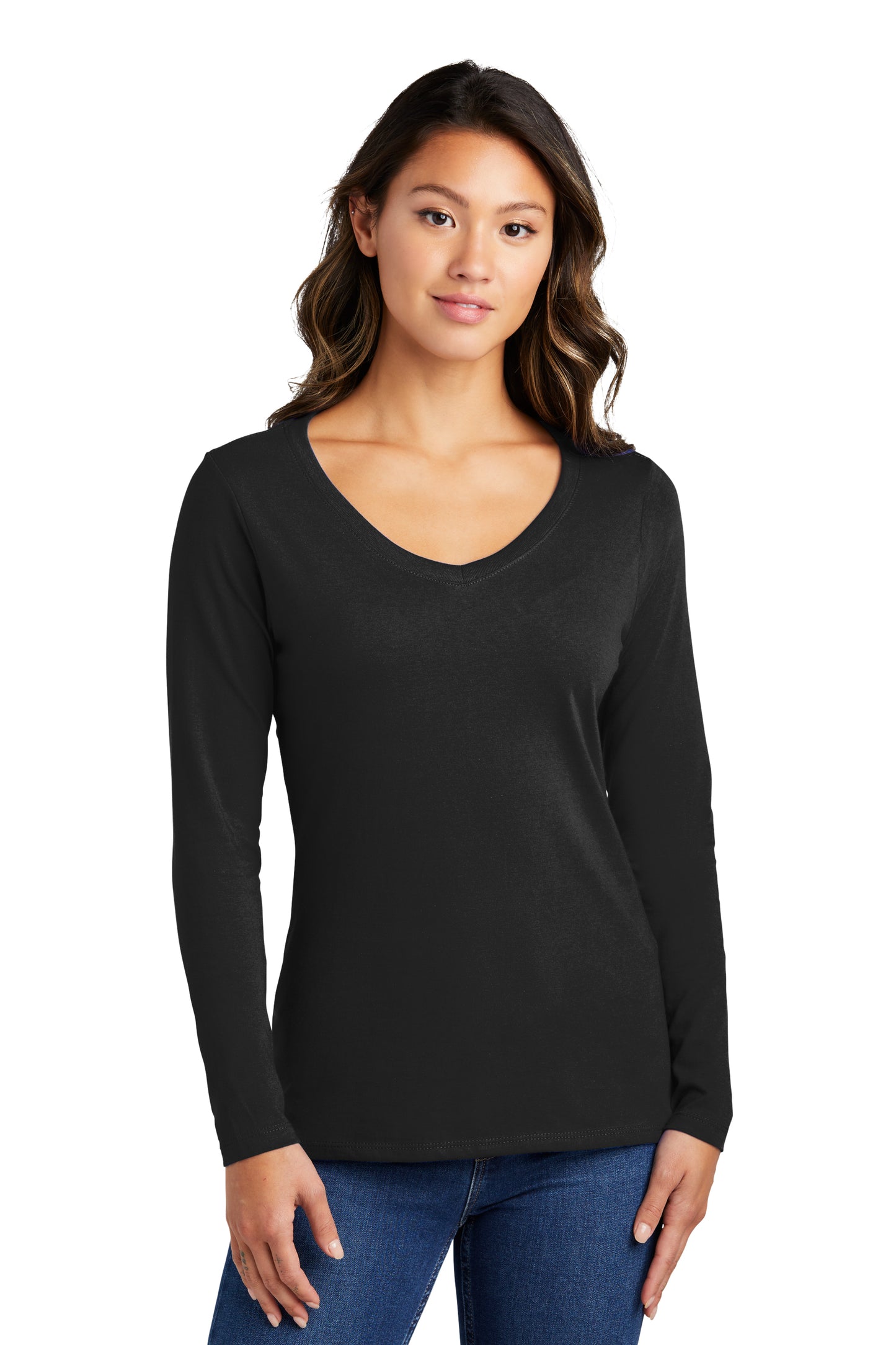 Women's Long Sleeve V-Neck Tee