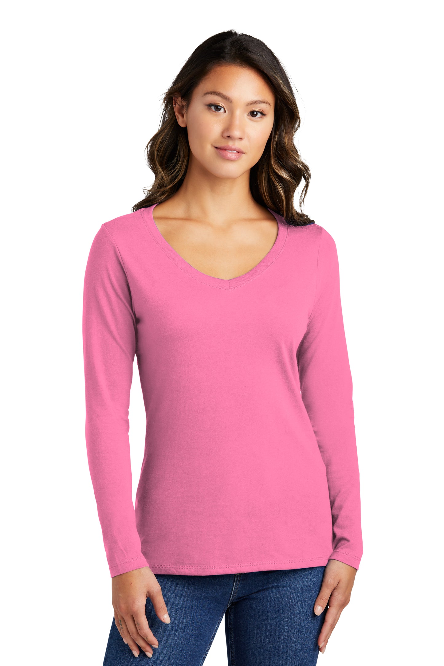 Women's Long Sleeve V-Neck Tee