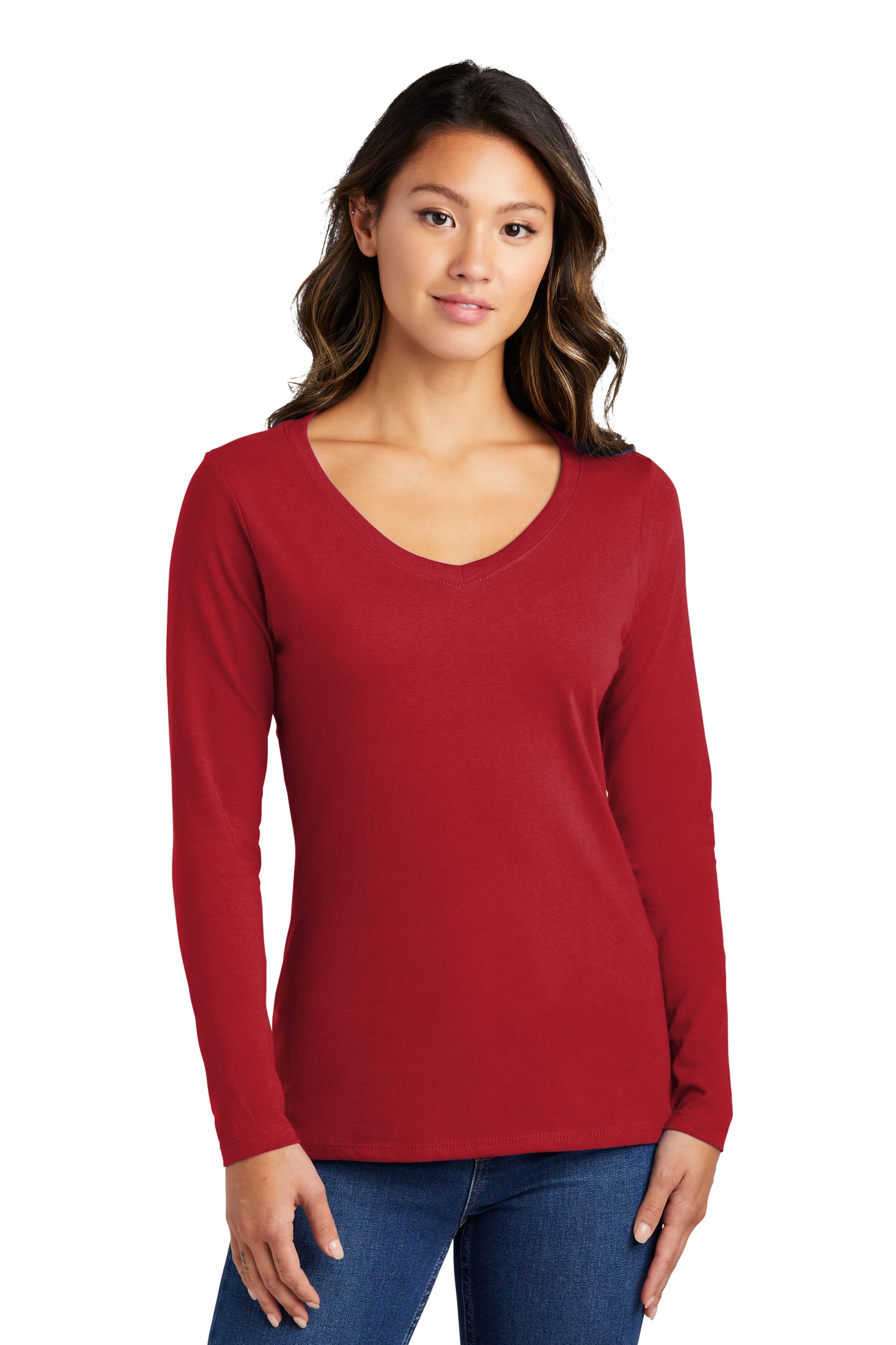 Women's Long Sleeve V-Neck Tee