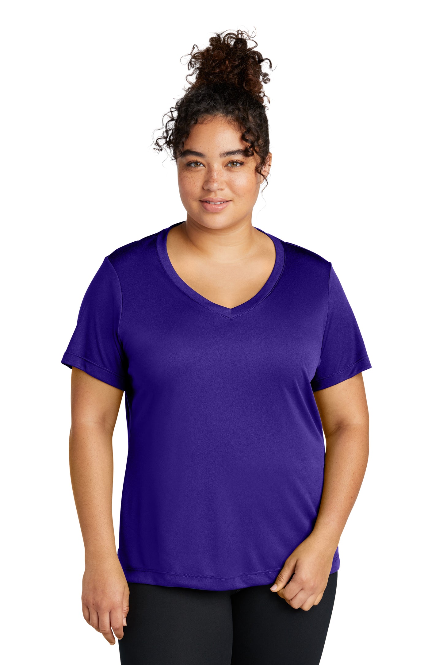 Camiseta con cuello en V PosiCharge® Competitor™ para mujer