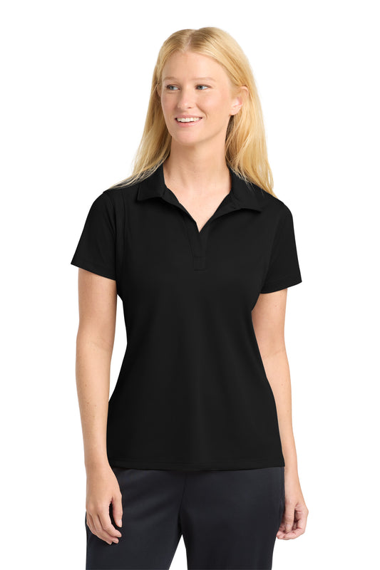 Sport-Tek LST650 Ladies Micropique Sport-Wick Polo Shirt - Black