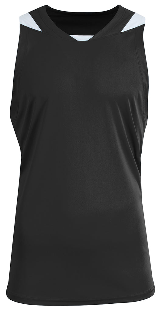 A4 N2095 Step Back Basketball Jersey - Black/White