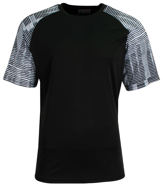 A4 N3551 Attacker Soccer Jersey - Black/White