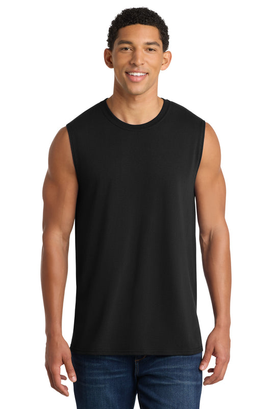 Port & Company PC54SL Core Cotton Sleeveless Tee - Jet Black