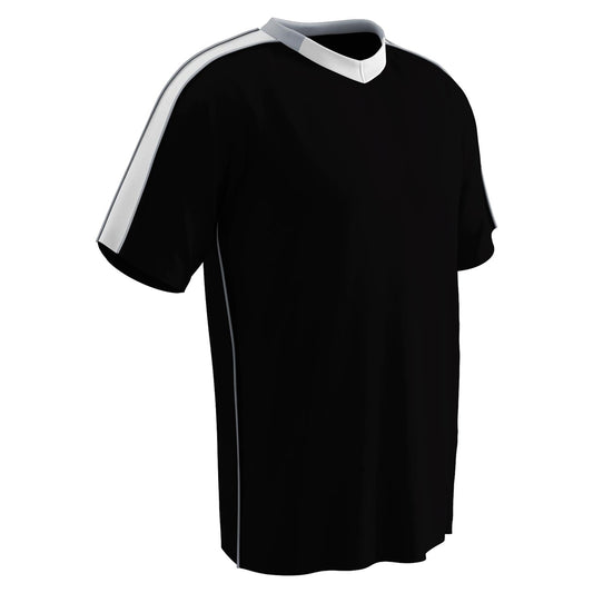 Champro SJ20 Mark Soccer Jersey - Black/White/Silver