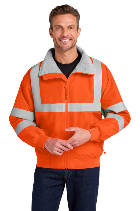 Port Authority SRJ754 Enhanced Visibility Challenger Jacket with Reflective Taping - Safety Orange