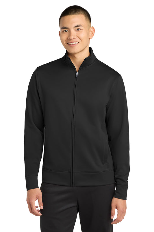 Sport-Tek ST241 Sport-Wick Fleece Full-Zip Jacket - Black