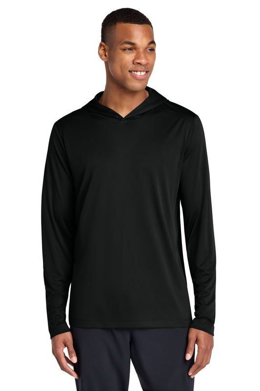 Sport-Tek ST420LSH Posi-UV Pro Long Sleeve Hoodie - Black