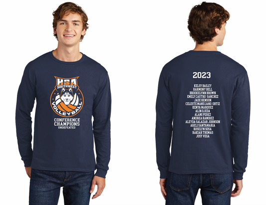 Custom Long Sleeve T-Shirt Front & Back